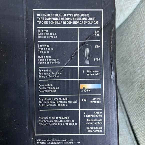 NEW ARTIKA 3-light vanity light  CARTER - Picture 7 of 9